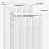 Supreme Brilliant White Day & Night Vertical Sheer 33cm - Zen Shades