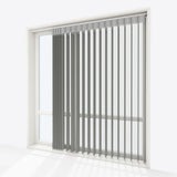 Supreme Dove Grey Day & Night Vertical Sheer 33cm - Zen Shades