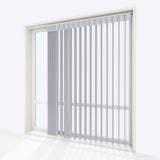 Supreme Formal Grey Day & Night Vertical Sheer 33cm - Zen Shades