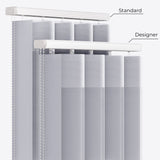 Supreme Formal Grey Day & Night Vertical Sheer 33cm - Zen Shades
