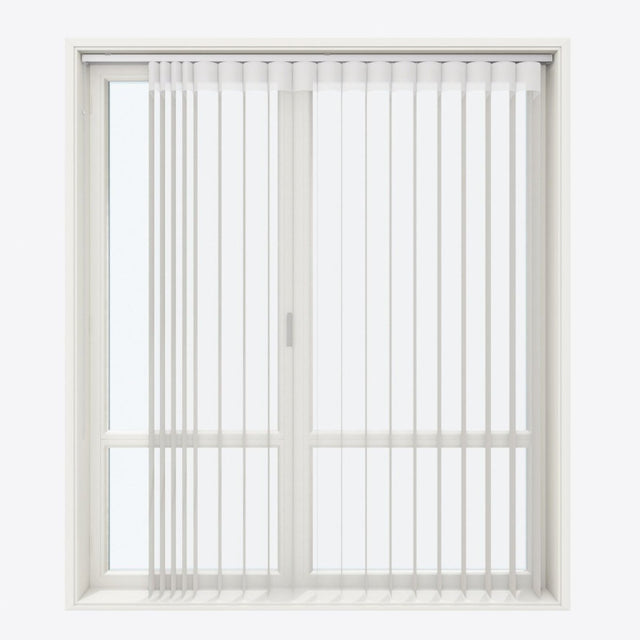 Supreme Light Gray Day & Night Vertical Sheer 33cm - Zen Shades