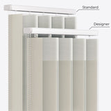 Supreme Matte Olive Day & Night Vertical Sheer 33cm - Zen Shades