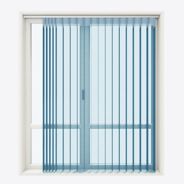 Supreme Metal Blue Day & Night Vertical Sheer 33cm - Zen Shades