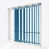 Supreme Metal Blue Day & Night Vertical Sheer 33cm - Zen Shades