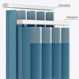 Supreme Metal Blue Day & Night Vertical Sheer 33cm - Zen Shades