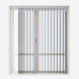 Supreme Moor Oak Grey Day & Night Vertical Sheer 33cm - Zen Shades