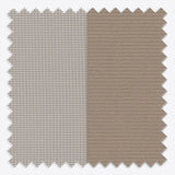 Supreme Sandstone Grey Day & Night Vertical Sheer 33cm - Zen Shades