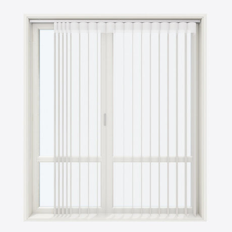 Supreme Star White Day & Night Vertical Sheer 33cm - Zen Shades