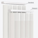 Supreme Star White Day & Night Vertical Sheer 33cm - Zen Shades