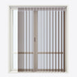 Supreme Terra Brown Day & Night Vertical Sheer 33cm - Zen Shades