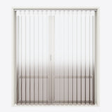 Supreme White & Steel Grey Print Day & Night Vertical Sheer 33cm - Zen Shades