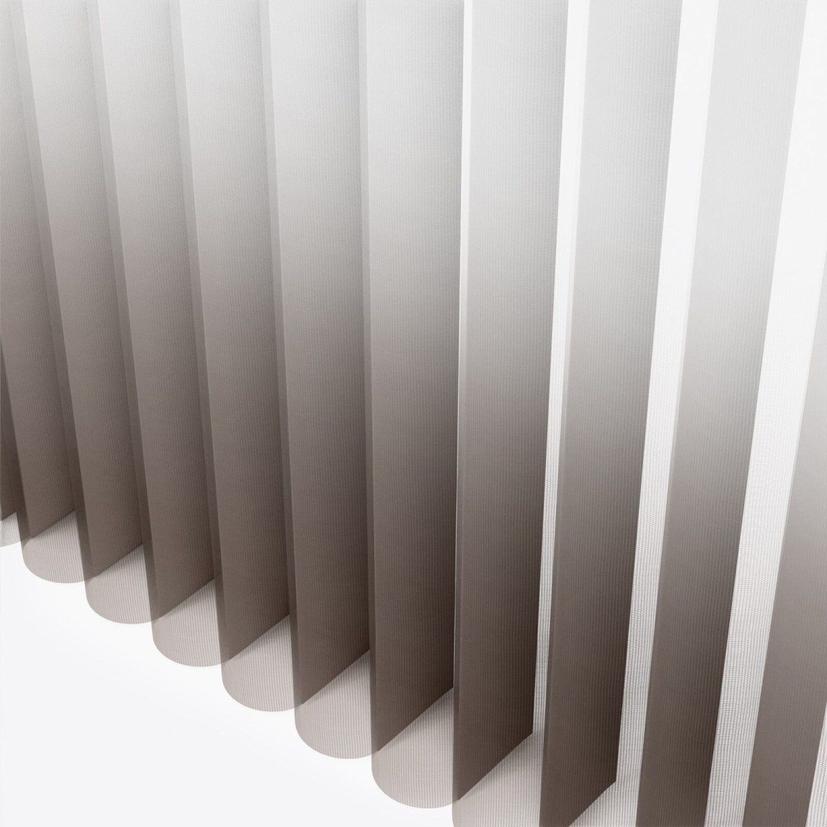 Supreme White & Steel Grey Print Day & Night Vertical Sheer 33cm - Zen Shades