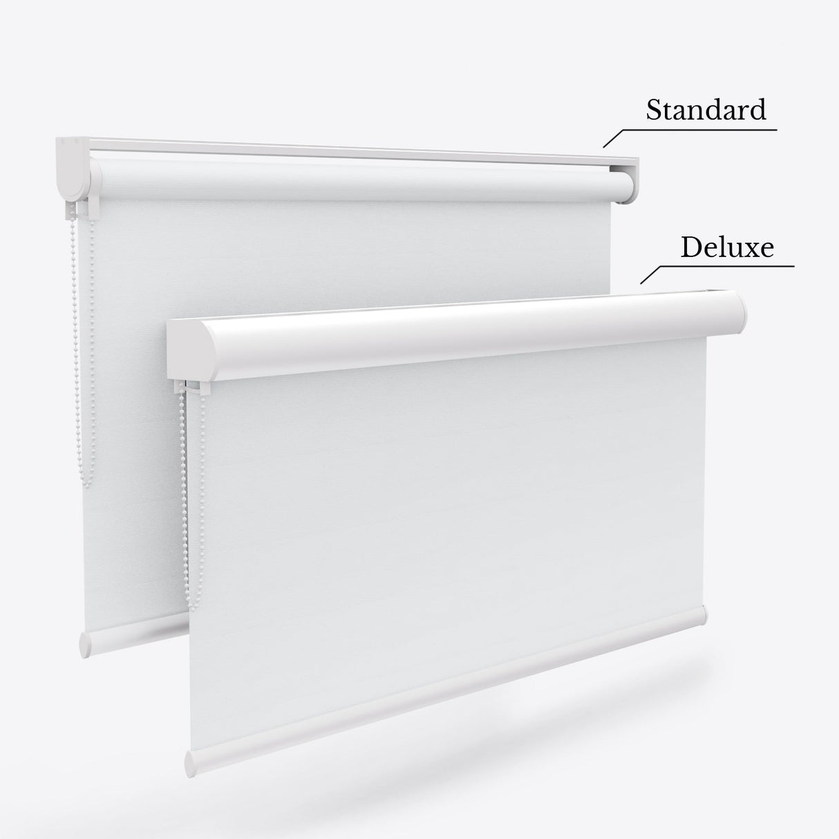 Tecnica Brilliant White Blackout Roller Blinds - Zen Blinds