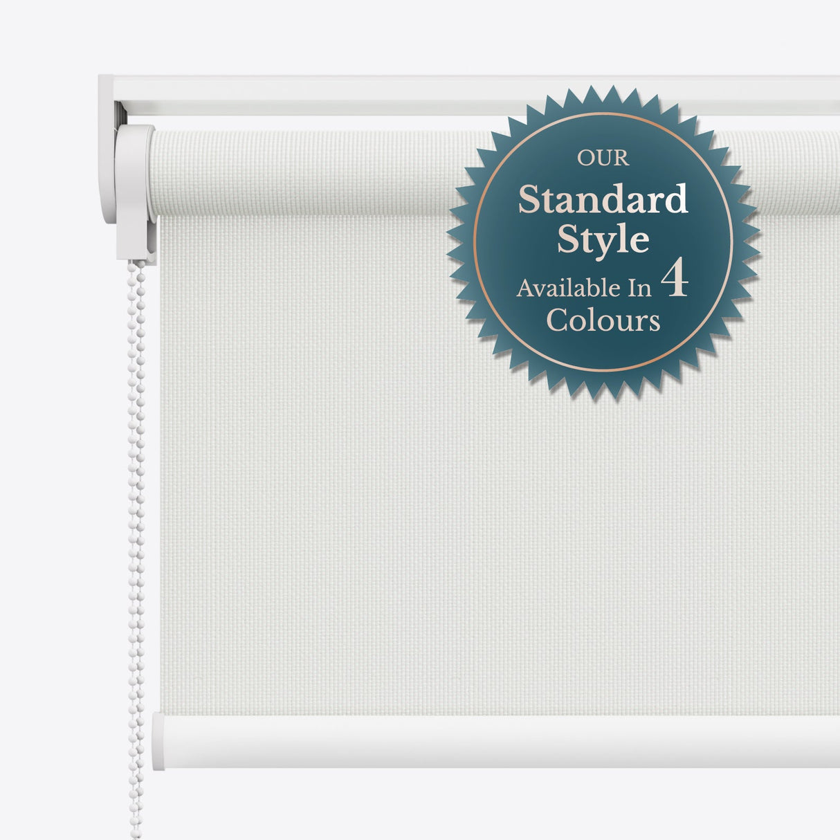 Tecnica Papyrus White Blackout Roller Blinds - Zen Blinds