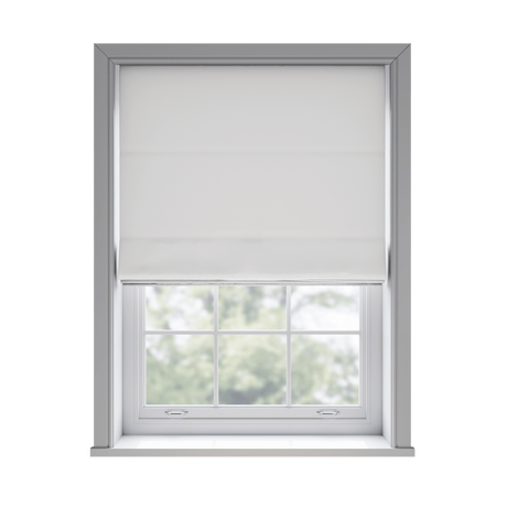 Trace White Roman Blinds - Zen Shades