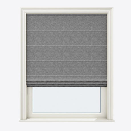 Valeria Flint Gray Roman Blinds - Zen Shades