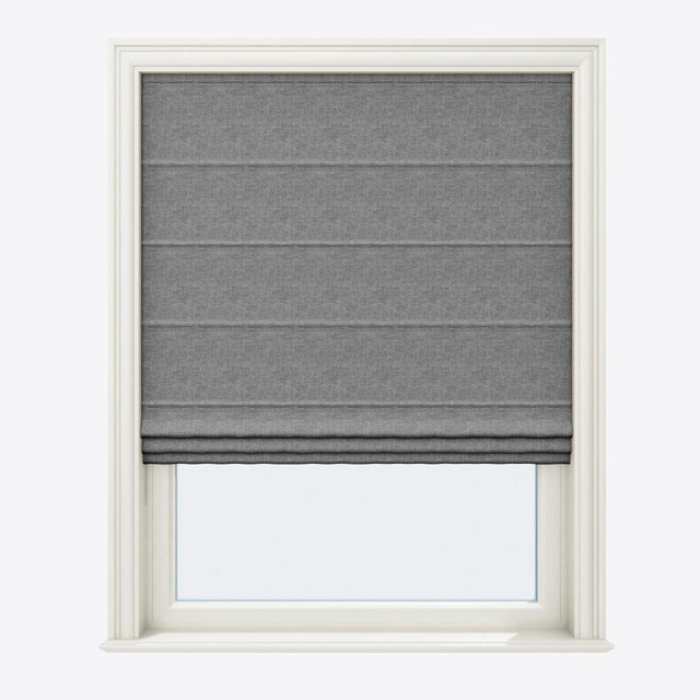 Valeria Flint Gray Roman Blinds - Zen Shades
