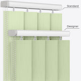 Van Gogh Avocado Cream Vertical Blinds - Zen Shades