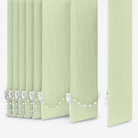 Van Gogh Avocado Cream Vertical Blinds Replacement Slats - Zen Shades