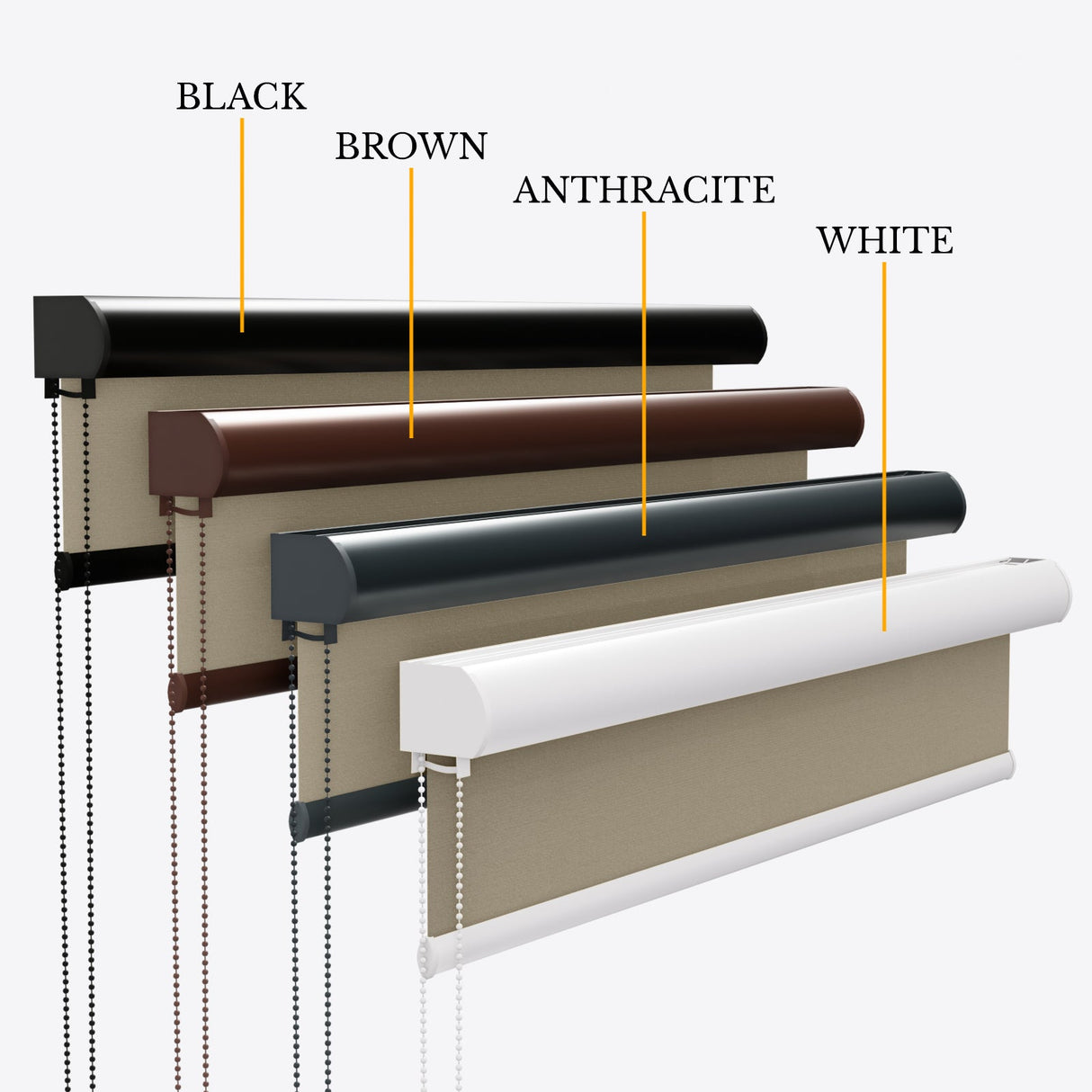 Vogue Concrete Grey Roller Blinds - Zen Blinds