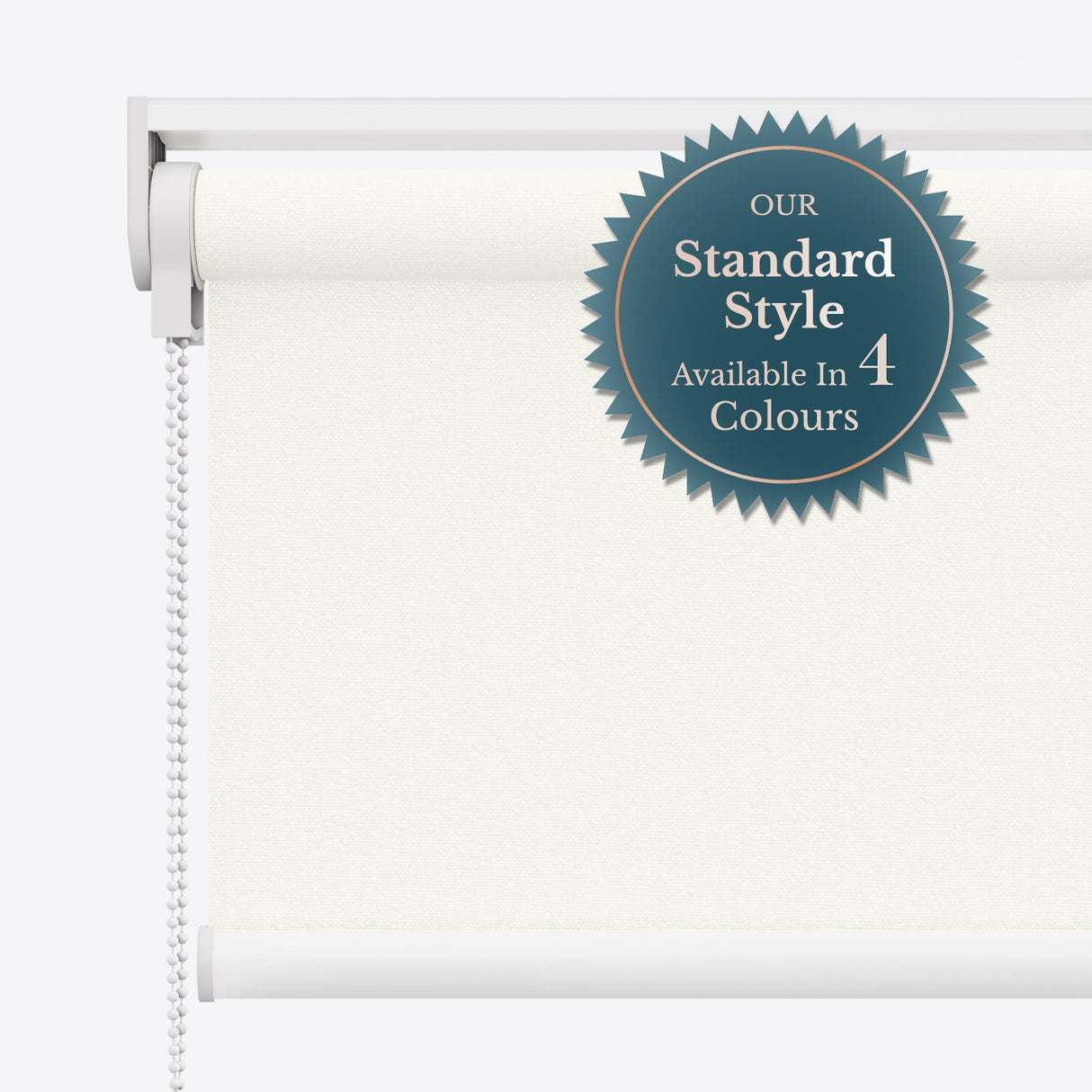 Vogue Fog White Roller Blinds - Zen Blinds