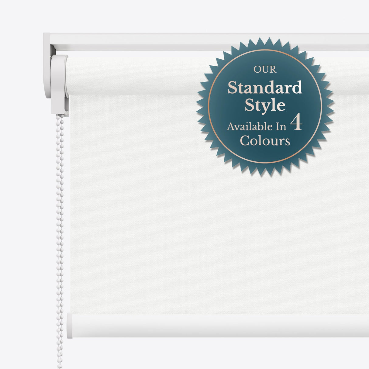 Vogue Signal White Roller Blinds - Zen Blinds